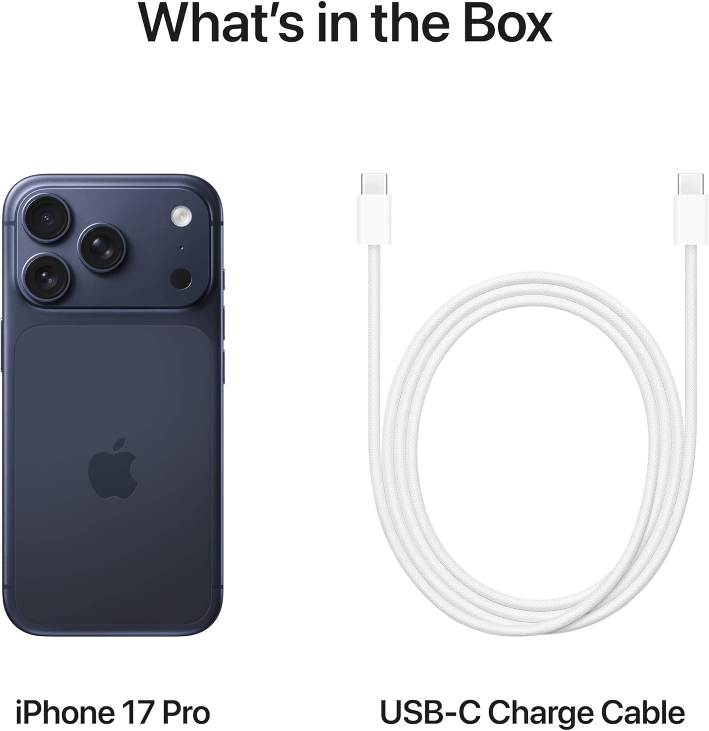 Apple iPhone 17 Pro 256 GB: 6.3-inch Display with ProMotion up to 120Hz, A19 Pro Chip, Breakthrough Battery Life, Pro Fusion Camera System with Center Stage Front Camera; Deep Blue