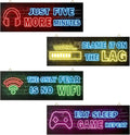 Pack of 4 Wooden Sign with Saying Gaming Room Decoration Gaming Poster Gaming Decoration Wall Gamer Room Wall Sticker Gaming Pictures Teenager's Room Decoration Playstation Gaming Wall Gamer